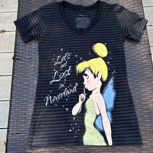 ✨ Disney Store Tinkerbell “Let’s get Lost in Neverland” tshirt -size XS